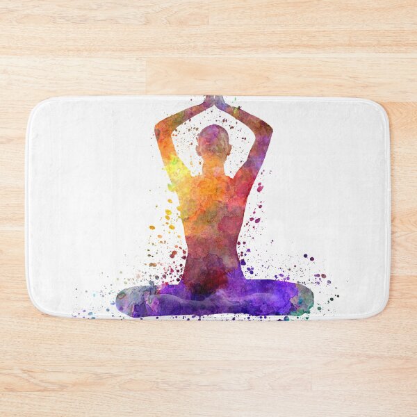 Item preview, Yoga woman 01 in watercolor splatter designed and sold by paulrommer.