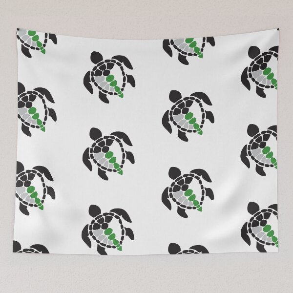 Item preview, Demiromantic Pride Flag Turtle designed and sold by asexualowls.