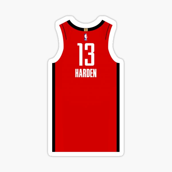 James Harden Red Jersey Sticker For Sale By Andressir Redbubble