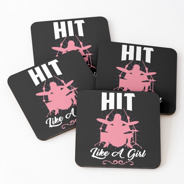 Item preview, Hit Like a Girl | Drum Player Percussionist  designed and sold by Dancing Dolphin Crafts.