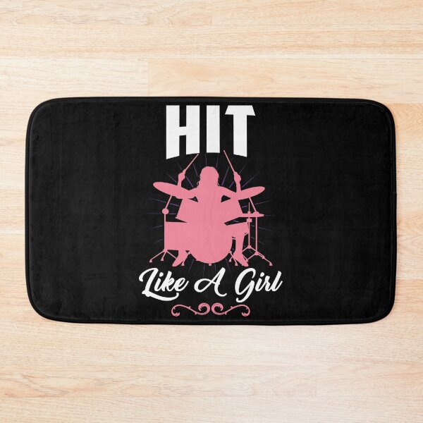 Item preview, Hit Like a Girl | Drum Player Percussionist  designed and sold by Dancing Dolphin Crafts.
