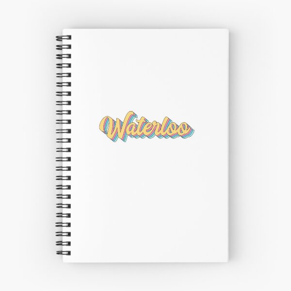 Item preview, Waterloo Retro Yellow Script designed and sold by modeoftravel.