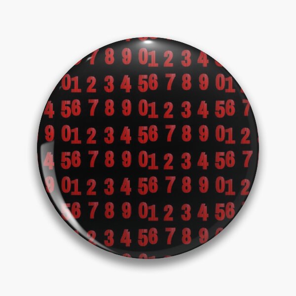 Item preview, Red Hardwood Numbers Sticker Pack, (1,2,3,4,5,6,7,8,9,0) designed and sold by GroveDesigns.