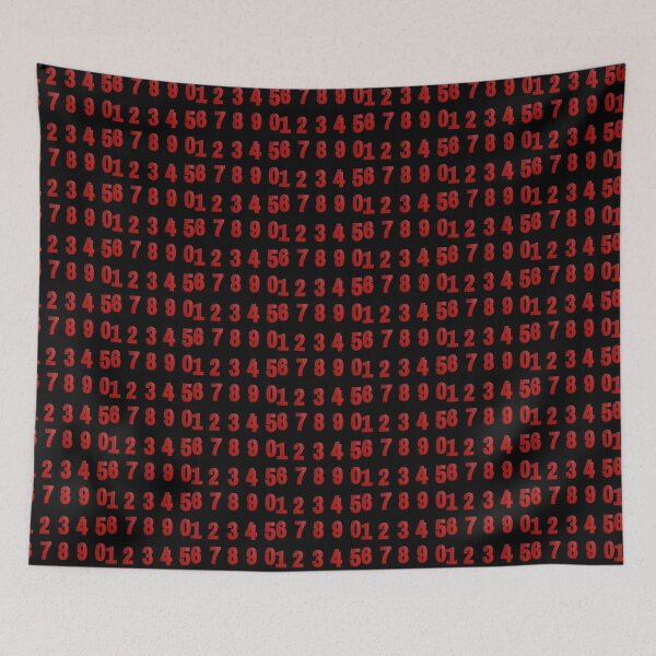 Item preview, Red Hardwood Numbers Sticker Pack, (1,2,3,4,5,6,7,8,9,0) designed and sold by GroveDesigns.