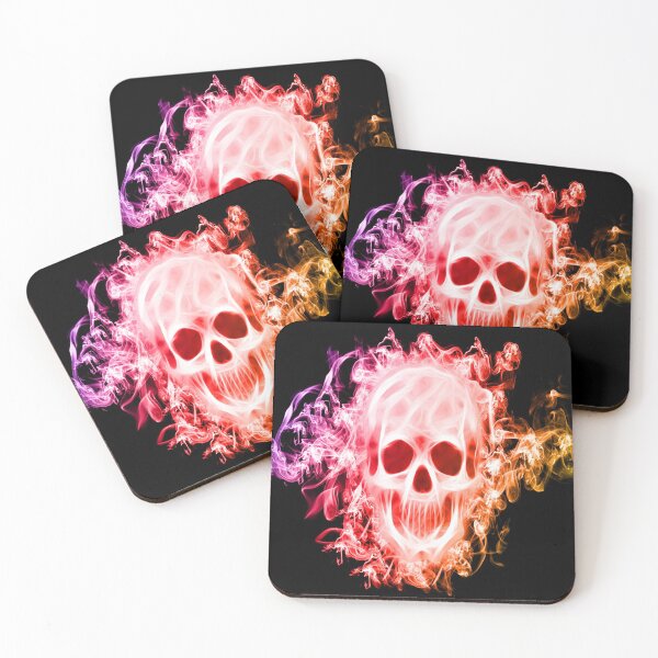 Item preview, Burning skull designed and sold by vlademir99.