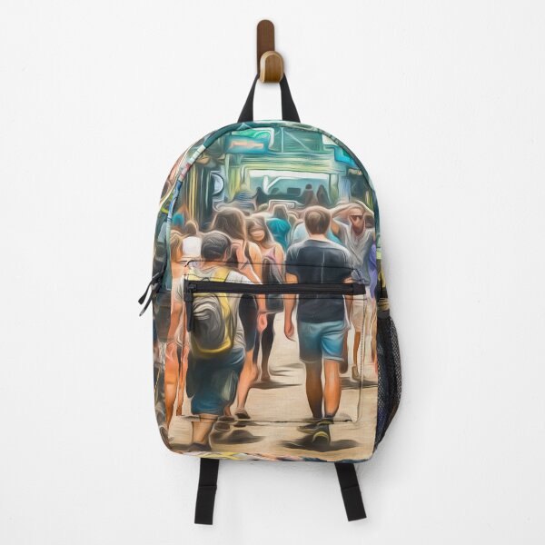 Item preview, Centre Place Bustle   (digital painting) designed and sold by Ray's Photos & Art.
