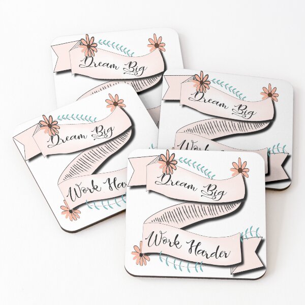Item preview, Dream Big Floral Ribbon Banner designed and sold by ruqamar.