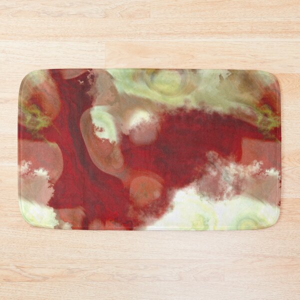 Item preview, Bordeaux watercolor with green tea stains designed and sold by Kolinnaprint.