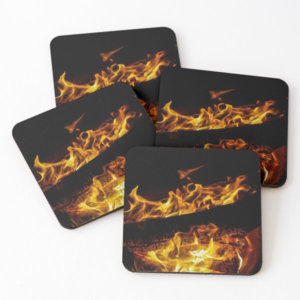 Item preview, Wooden Flames. Fire at night. designed and sold by Nathan Murphy.