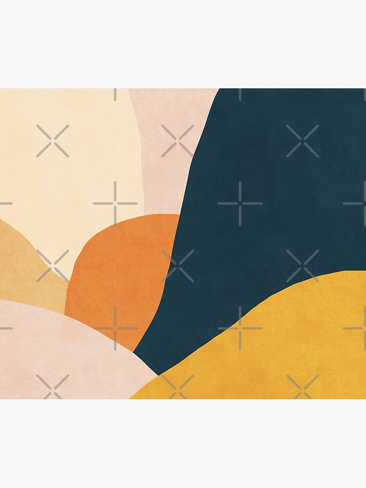 Thumbnail 5 of 5, Shower Curtain, Colorful mid century sunset designed and sold by Miss-Belle.