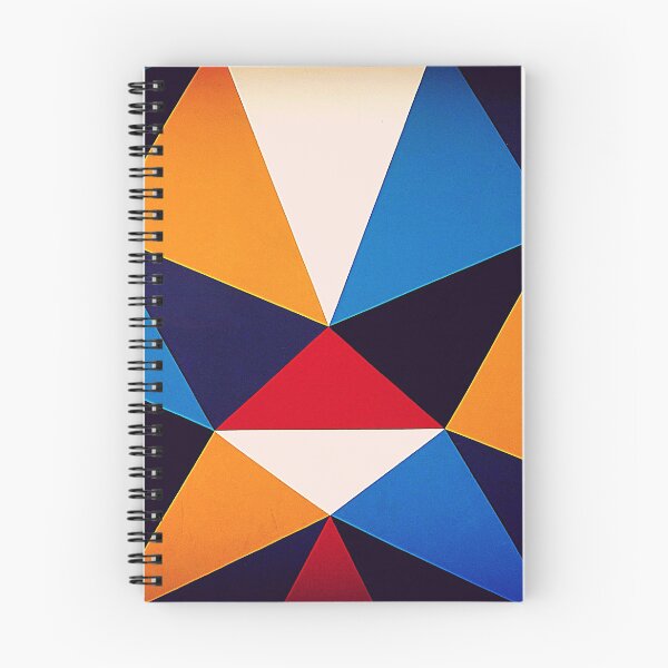 Item preview, Geometric forms design pattern blue and red triangles designed and sold by conceptDVS.