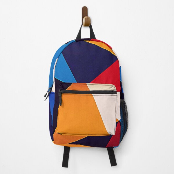 Item preview, Geometric forms design pattern blue and red triangles designed and sold by conceptDVS.