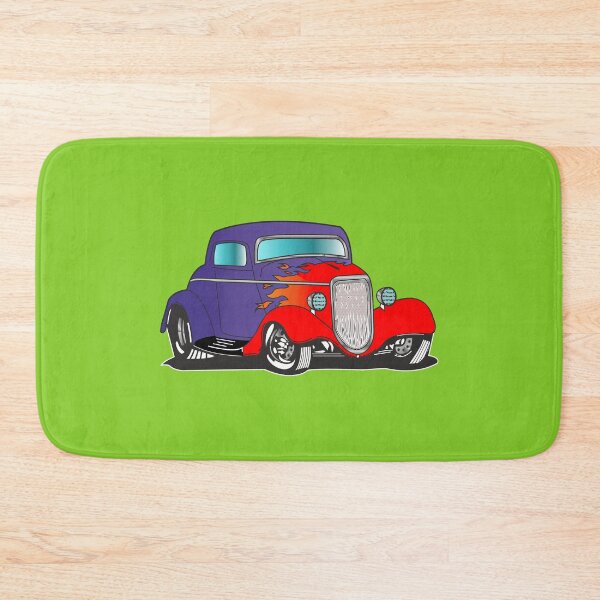 Item preview, Vintage car in red and blue designed and sold by saketsinghal1.