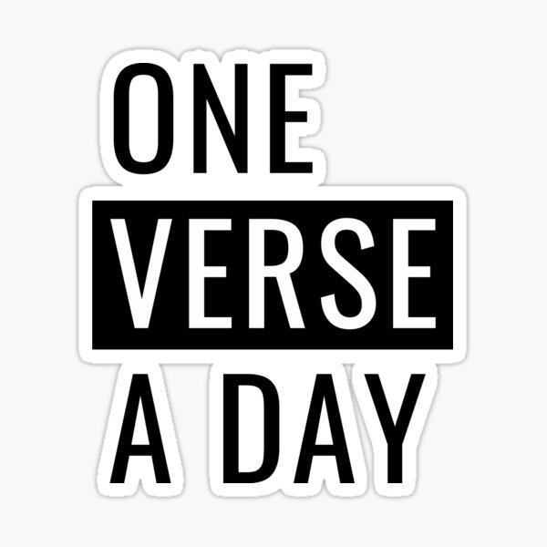 one-verse-a-day-sticker-by-ogrelink-redbubble