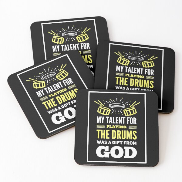 Item preview, My Talent For Playing The Drums Was a Gift From God | Christian Drummer designed and sold by Dancing Dolphin Crafts.