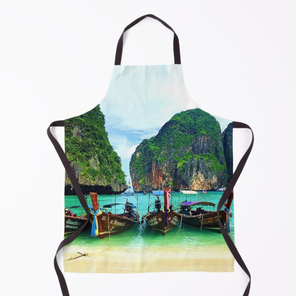 Item preview, The Beach Phi Phi Island Boats designed and sold by GhostGumDesigns.