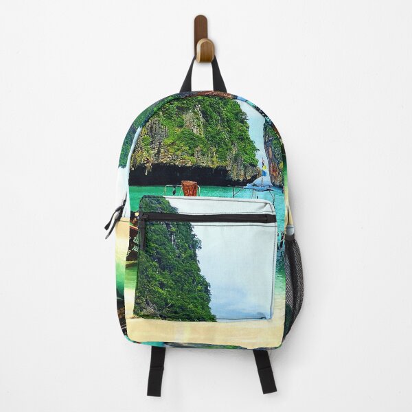 Item preview, The Beach Phi Phi Island Boats designed and sold by GhostGumDesigns.