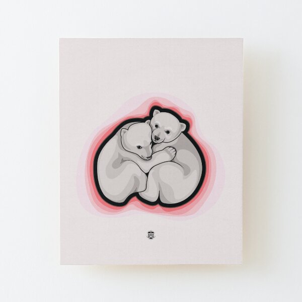 Can't Bear to be Without You Wood Mounted Print