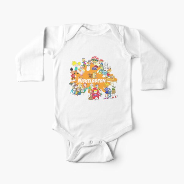90’s Nick Cartoons Long Sleeve Baby One-Piece
