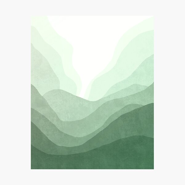 Item preview, Green wave landscape designed and sold by Miss-Belle.