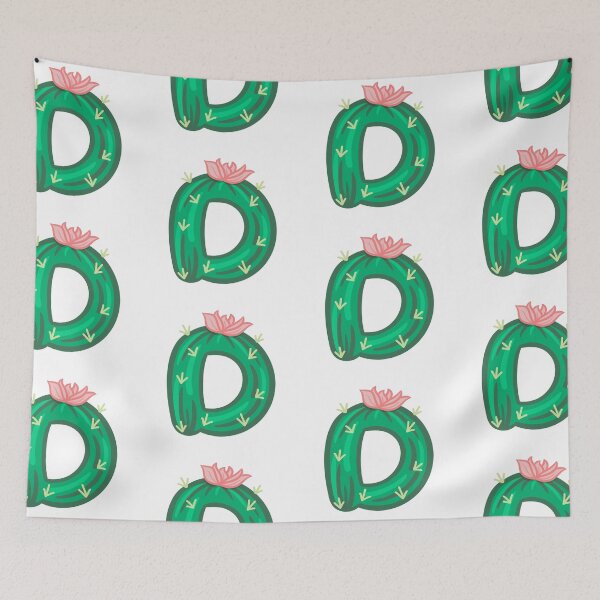 Item preview, D (Cactus Letter) designed and sold by Minaficent.
