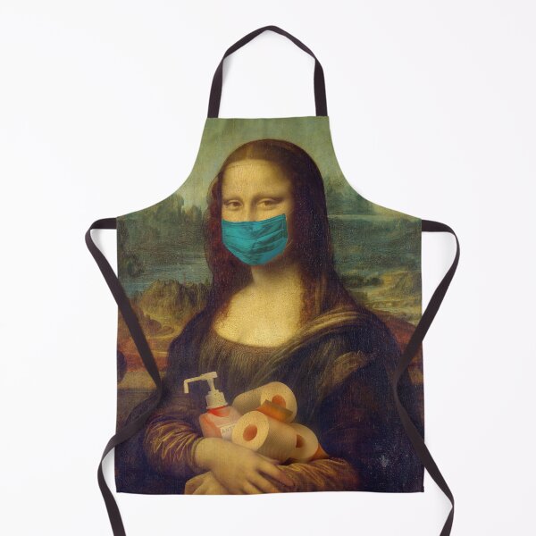 Item preview, Mona Lisa wearing Facemask in Pandemic designed and sold by missbreeze.