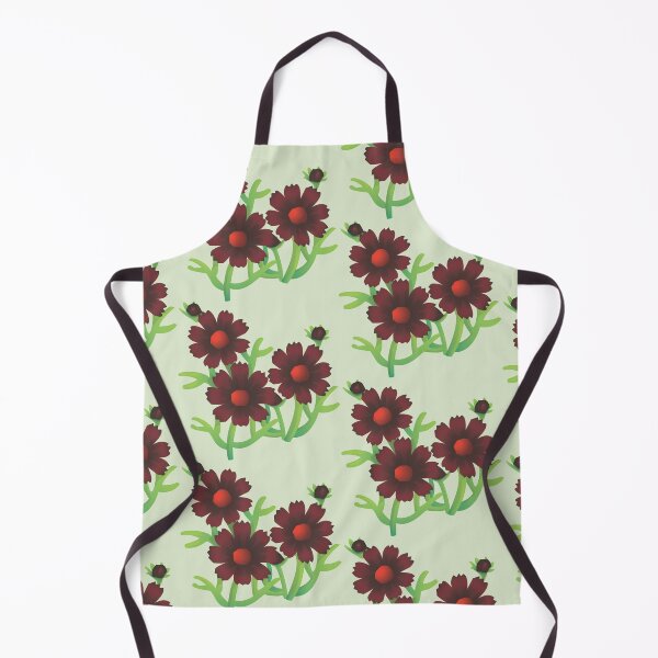 Item preview, Black Cosmos Flower Version 1- Light Green / Grey Background  designed and sold by TheMajesticGoat.