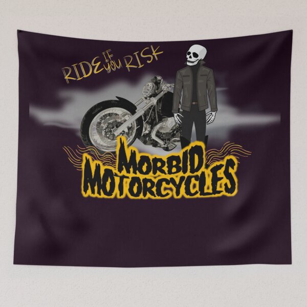 Item preview, Morbid Motorcycles "Ride if you Risk" designed and sold by The Masked Designer.