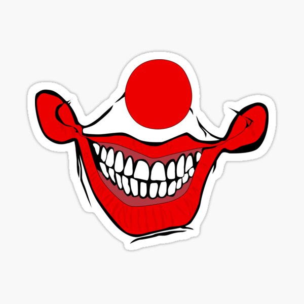 Clown Mouth Stickers | Redbubble