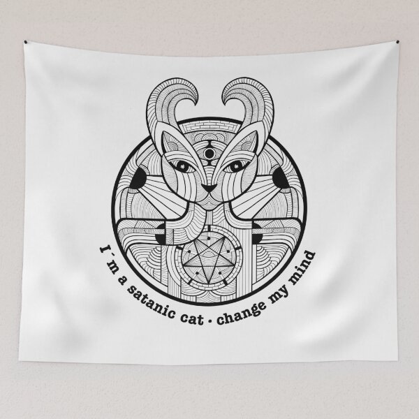 Item preview, Satanic Cat designed and sold by IllustByCloda.