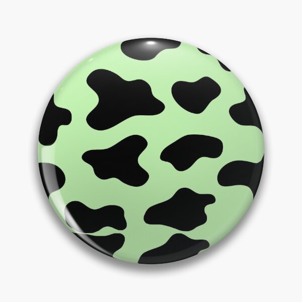 Item preview, cow animal print pattern black and light green designed and sold by Ella's  Doodles And Designs.