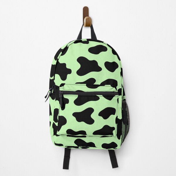Item preview, cow animal print pattern black and light green designed and sold by Ella's Doodles And Designs.