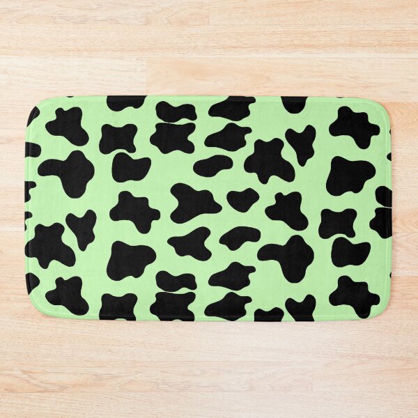 Item preview, cow animal print pattern black and light green designed and sold by Ella's  Doodles And Designs.
