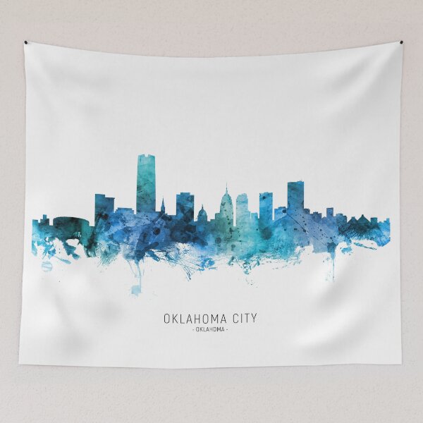 Aperçu de l'œuvre Oklahoma City Skyline créée et vendue par ArtPrints.