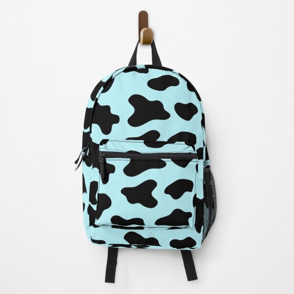Item preview, cow animal print pattern black and light teal designed and sold by Ella's Doodles And Designs.