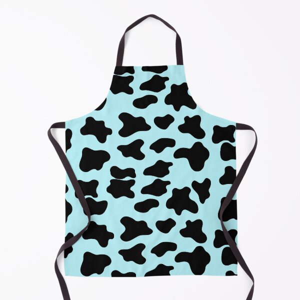 Item preview, cow animal print pattern black and light teal designed and sold by Ella's  Doodles And Designs.