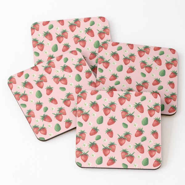 Item preview, Strawberries in pink designed and sold by Linda Gregor.
