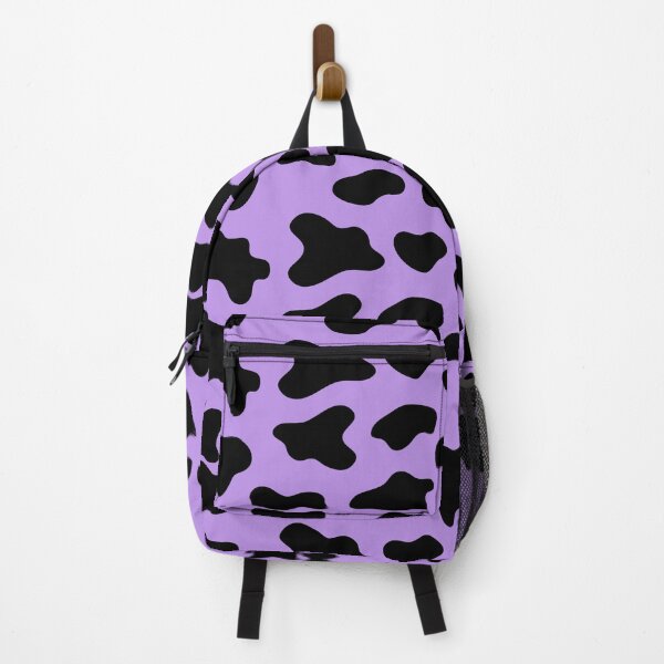 Item preview, cow animal print pattern black and light purple designed and sold by Ella's Doodles And Designs.