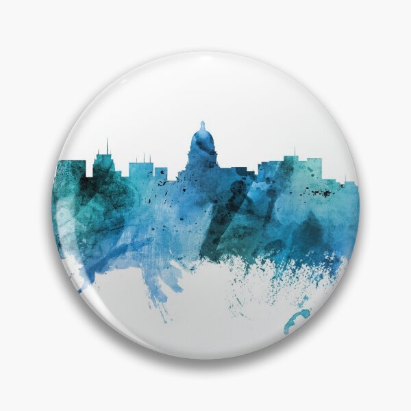 Artikelvorschau, Madison Wisconsin Skyline entworfen und verkauft von ArtPrints.
