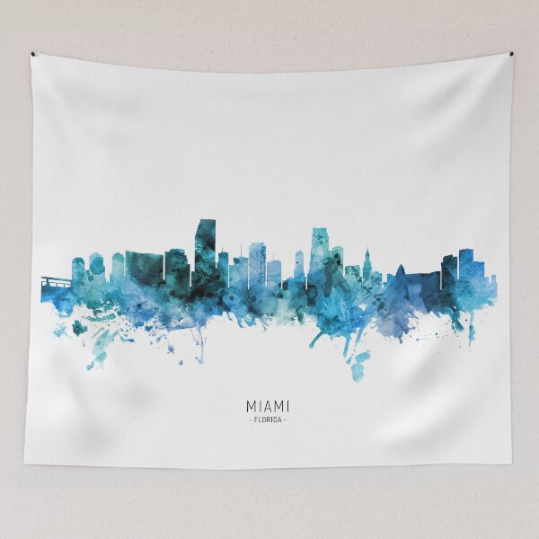 Item preview, Miami Florida Skyline designed and sold by ArtPrints.