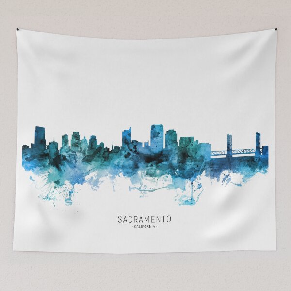 Item preview, Sacramento California Skyline designed and sold by ArtPrints.