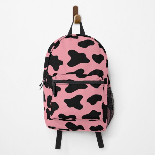 Item preview, cow animal print pattern black and light red designed and sold by Ella's Doodles And Designs.