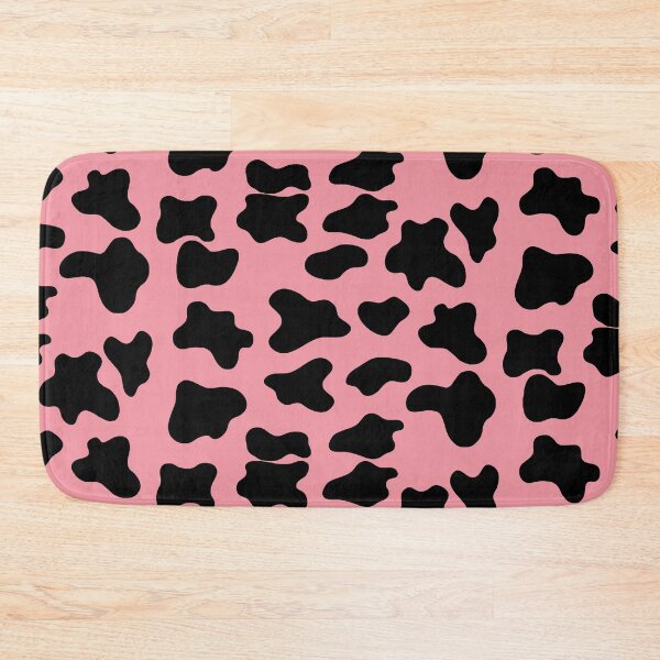 Item preview, cow animal print pattern black and light red designed and sold by Ella's  Doodles And Designs.