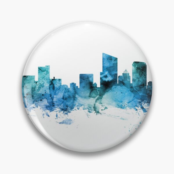 Item preview, Grand Rapids Michigan Skyline designed and sold by ArtPrints.