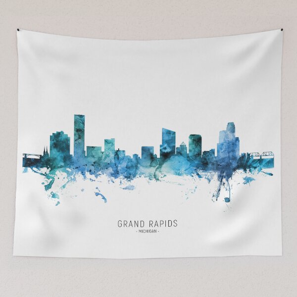 Item preview, Grand Rapids Michigan Skyline designed and sold by ArtPrints.