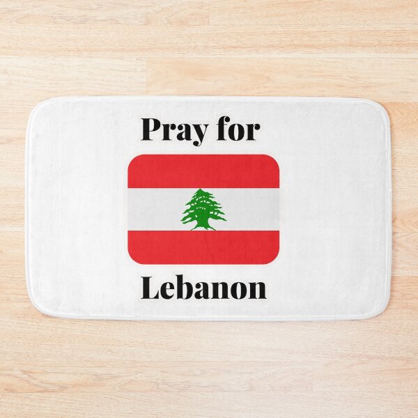 Item preview, Pray for Lebanon - rounded flag designed and sold by simplysharon.