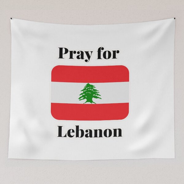 Item preview, Pray for Lebanon - rounded flag designed and sold by simplysharon.