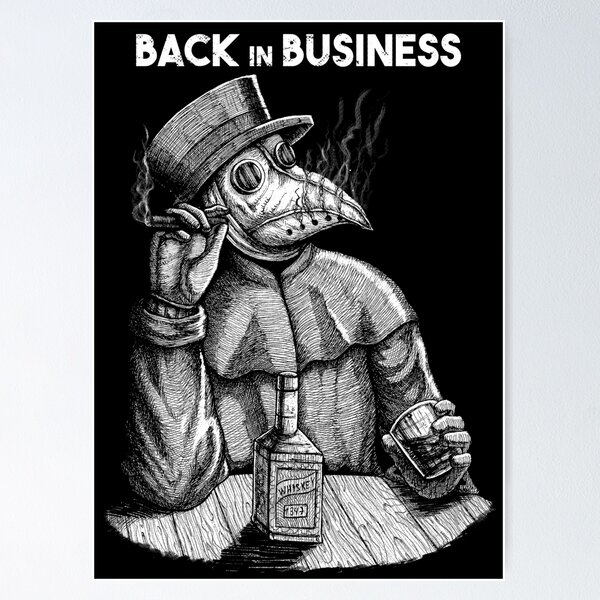 Artikel-Vorschau von Zurück in der Business Plague Doctor, designt und verkauft von grimsoulart.