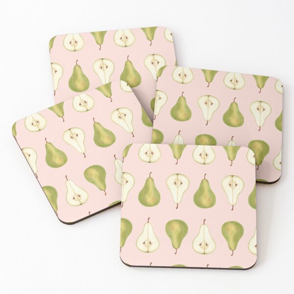 Item preview, Pears pattern with pink designed and sold by Linda Gregor.