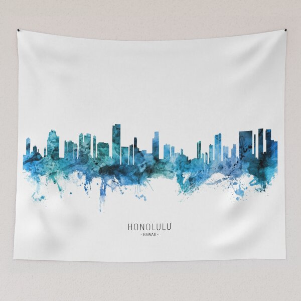 Item preview, Honolulu Hawaii Skyline designed and sold by ArtPrints.